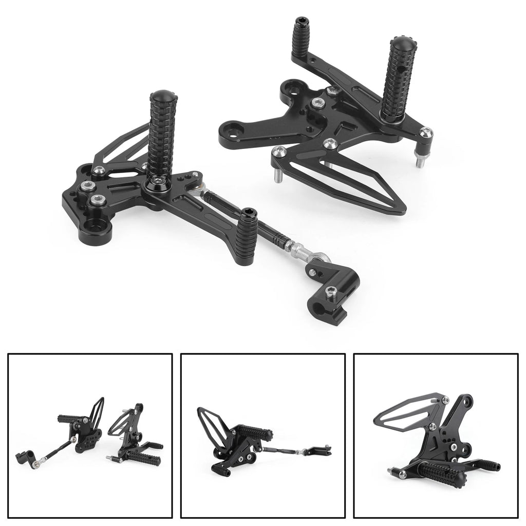 CNC Aluminum Rearsets Footpegs for Kawasaki Z400 / Ninja 400 (2018–2022)