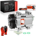 A/C Compressor with Clutch for Ford F-150 F-250 E-350 (1990–1995)