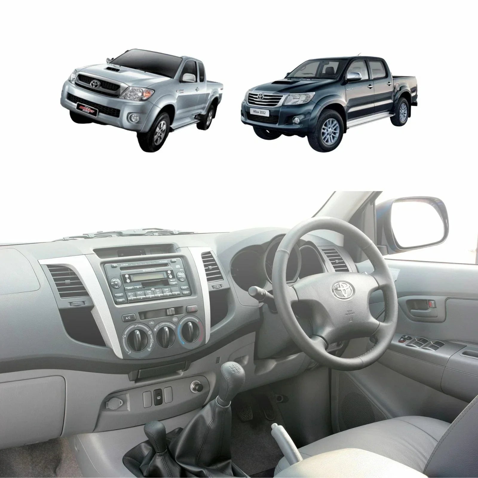 Air Vent Grilles for Toyota Hilux MK6 MK7 (2005-2014)
