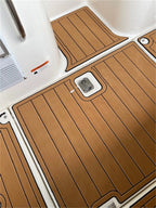 Swim Platform Cockpit Pad for Larson 350 Cabrio (2007) - EVA Teak Deck Mat
