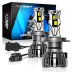 2X Canbus 9003 H4 LED Headlight Bulbs for High-Low Beam (6500K White)
