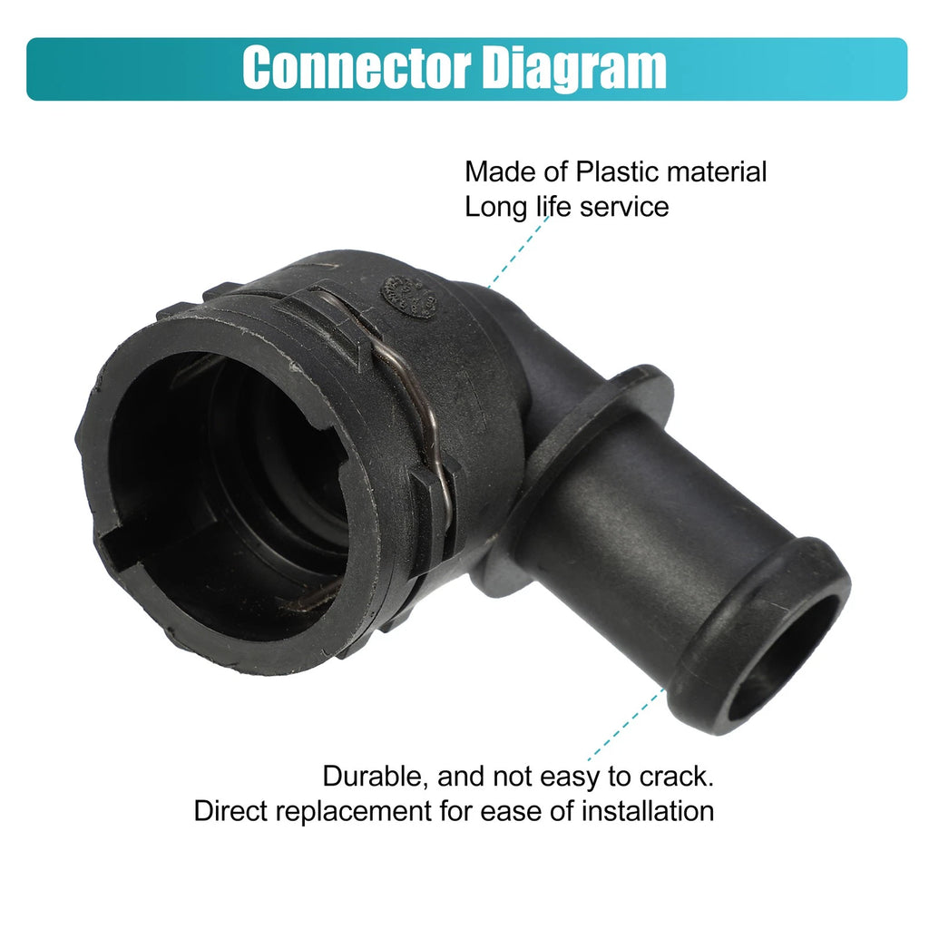 Engine Coolant Hose Connector No. 5Q0122291H/5QD122291M for VW Tiguan (2018–2022)