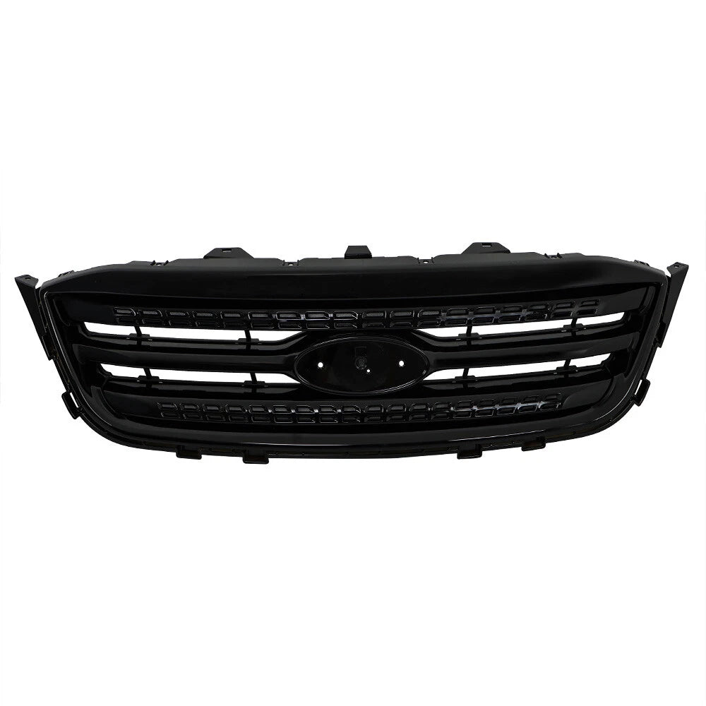 Front Upper Bumper Grille for Ford Taurus (2010–2012) Gloss Black
