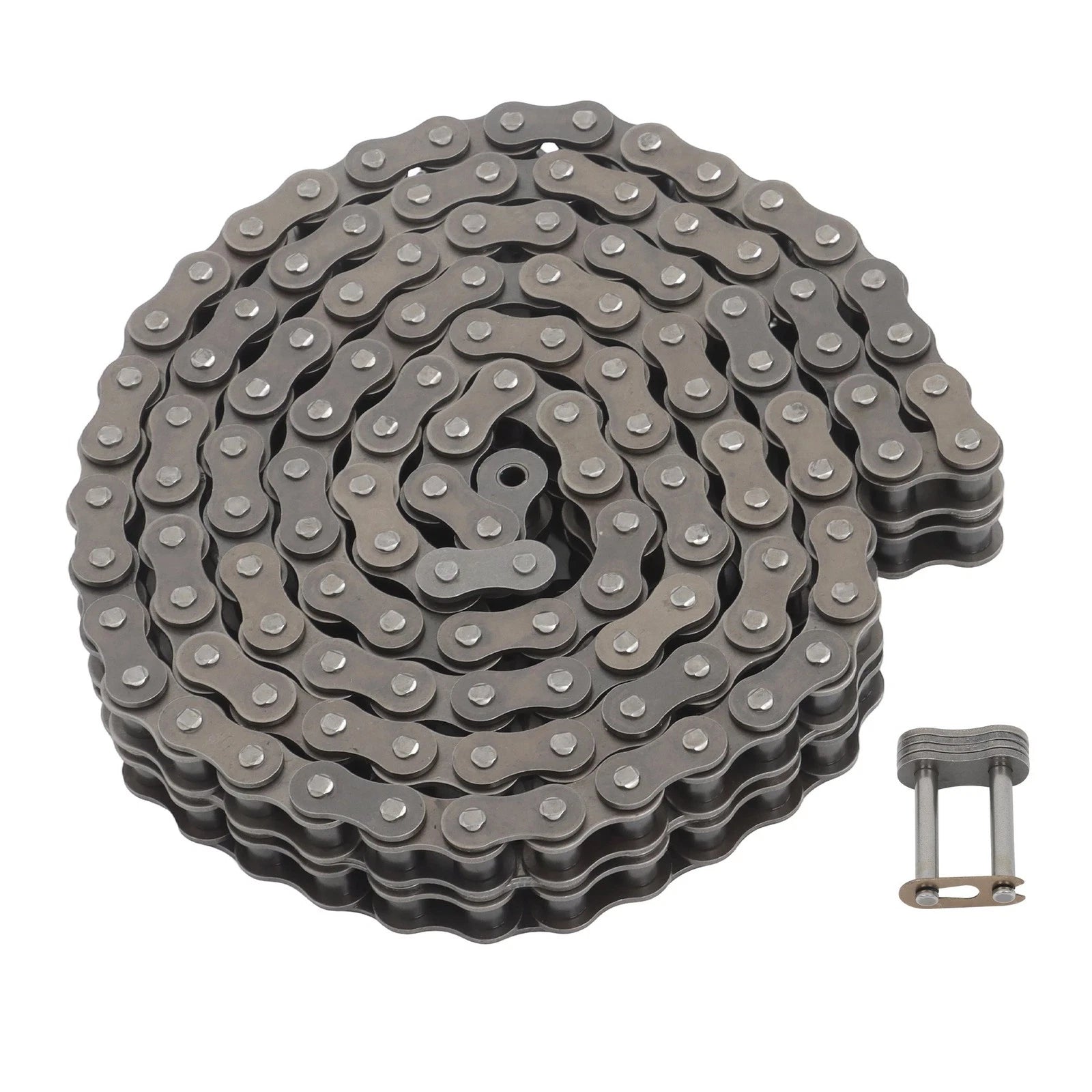 2X #80-2 Double Row Chain for Various Applications (10 Feet, 2 Connectors)