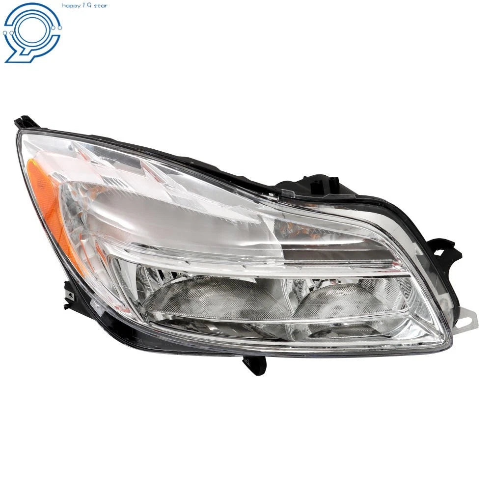 Set of 2 Chrome Housing Headlights for Buick Regal (2011-2013)