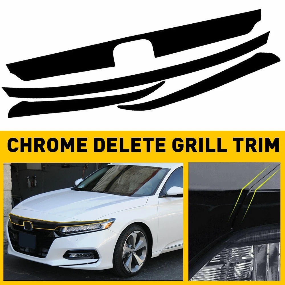Front Grille Blackout Vinyl Trim for Honda Accord (2018–2020)