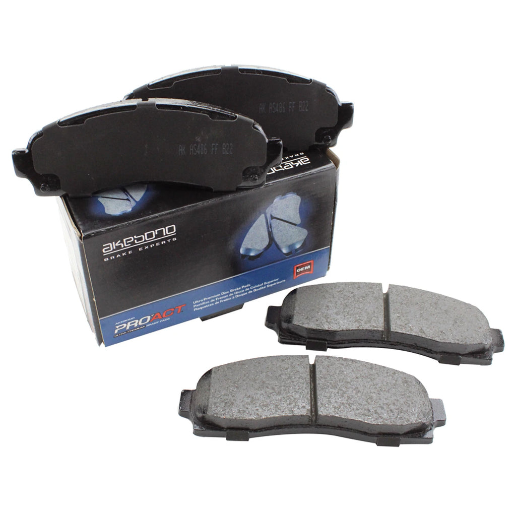 Set of 4 Akebono ProACT Ceramic Disc Brake Pads for Ford Mazda