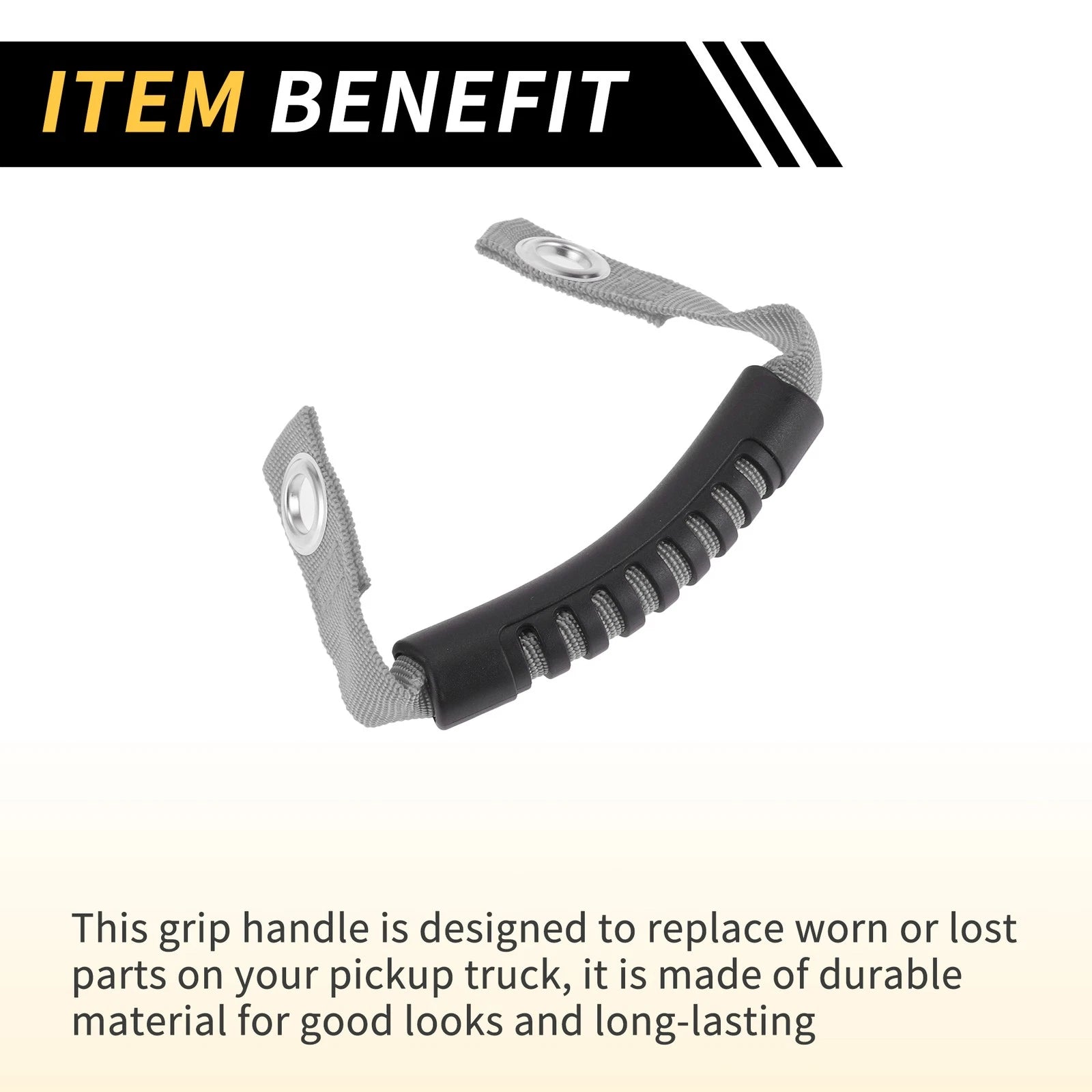2X Roll Bar Grab Handles for Jeep Wrangler (2007–2018) - Gray