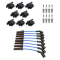 Set of 8 NGK Ignition Coil Wires & Ruthenium Spark Plugs for Suburban 1500, Tahoe V8