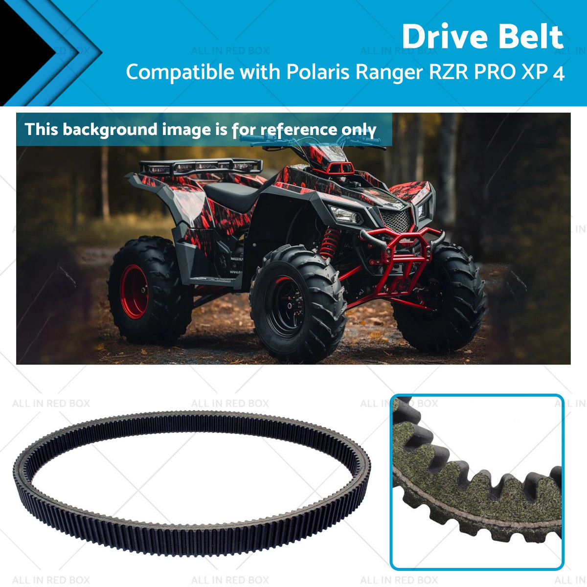 Drive Belt for Polaris RZR PRO XP 4 Turbo S (2015–2023) 3211202