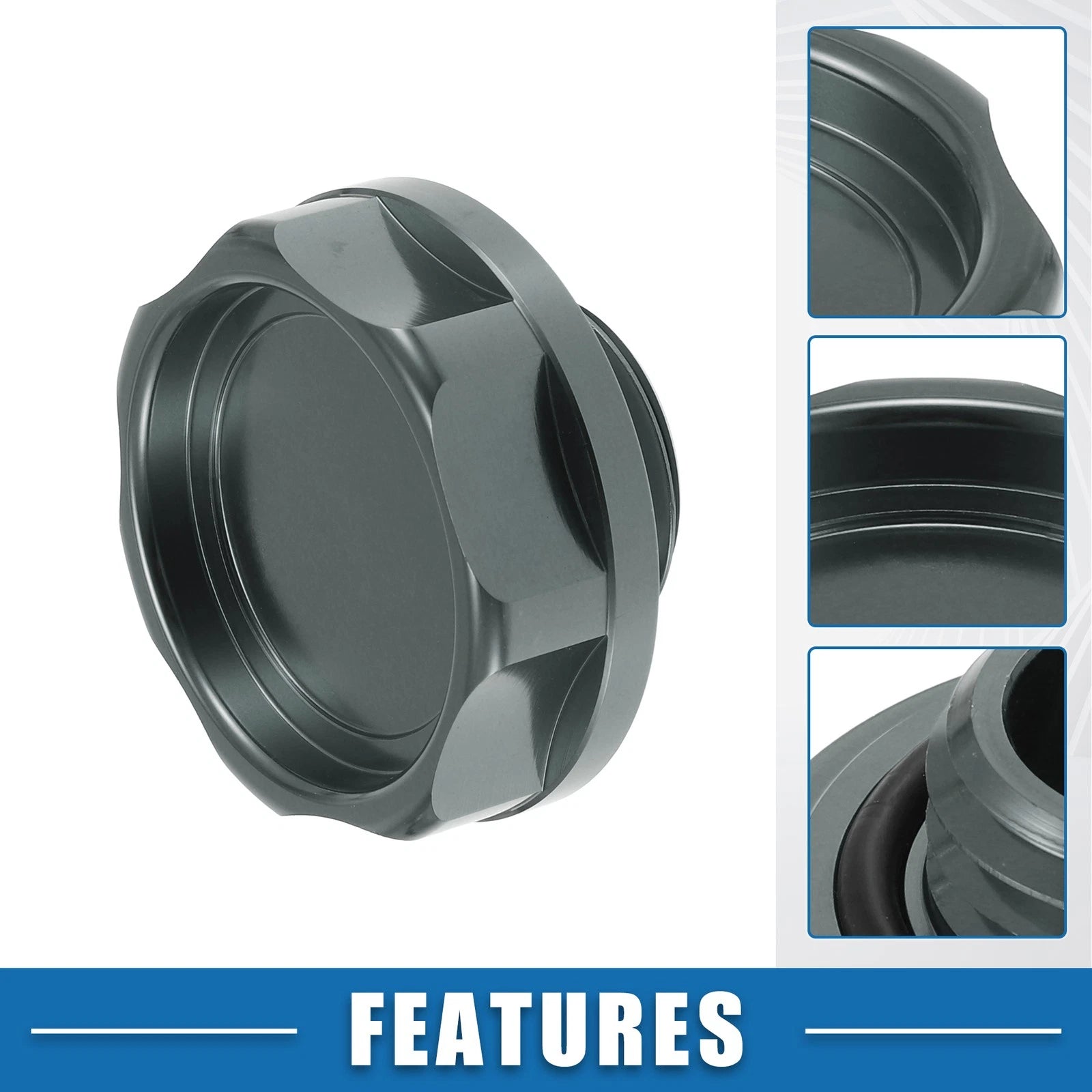 Oil Filler Cap for Honda (Engine Modified, Titanium Tone)