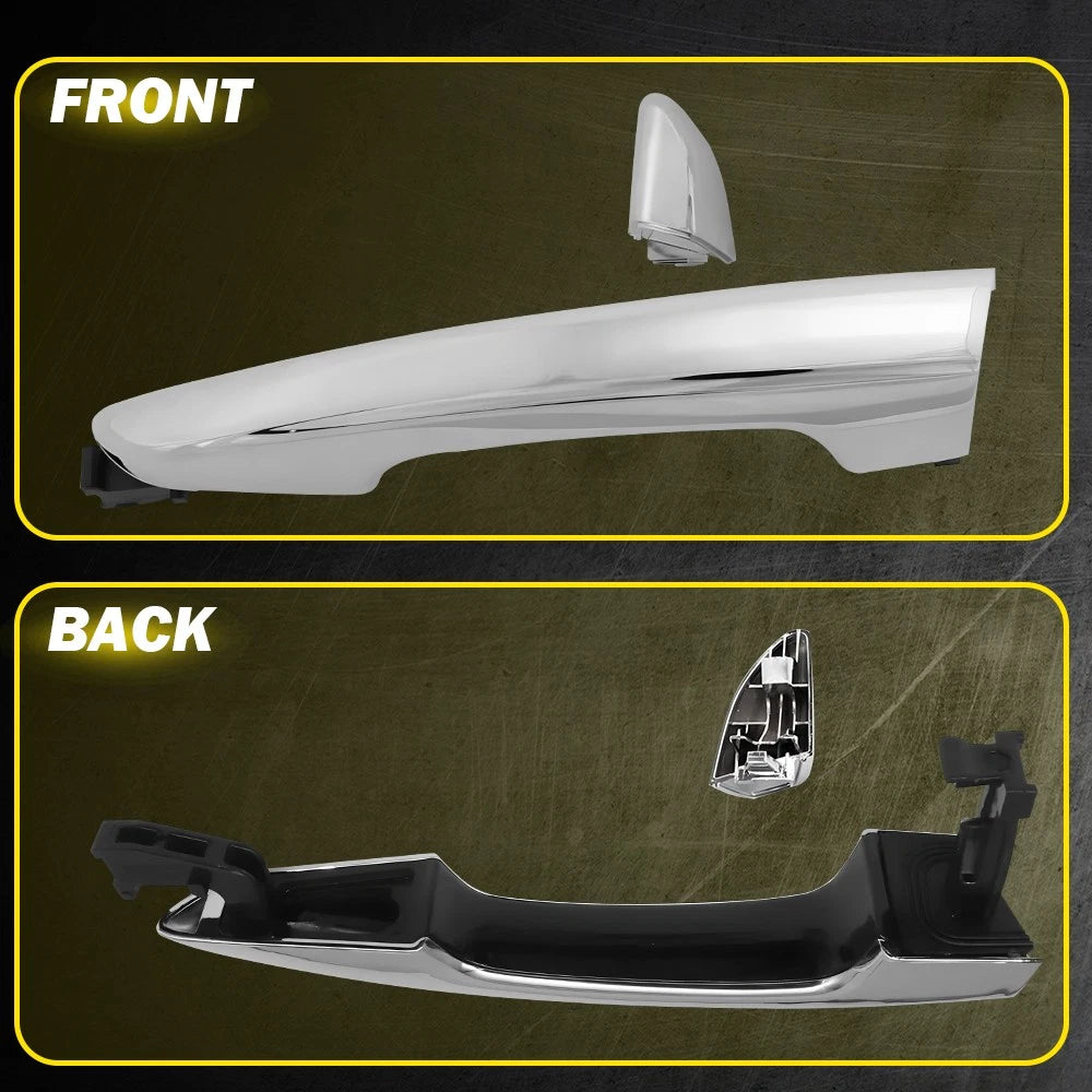 Chrome Rear Left Exterior Door Handle for Hyundai Sonata (2015–2019)