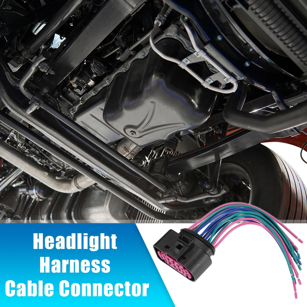 3 Pin Headlight Harness Cable Connector for VW Audi (1999–2005) No. 1J0973737