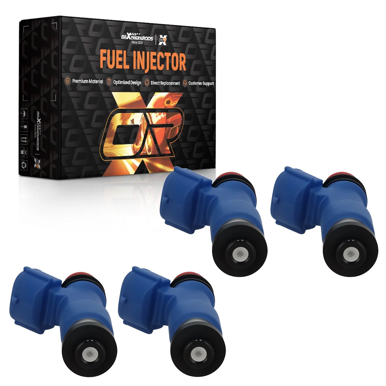 Set of 4 Fuel Injectors for Subaru WRX Legacy GT Forester XT (2006–2014)