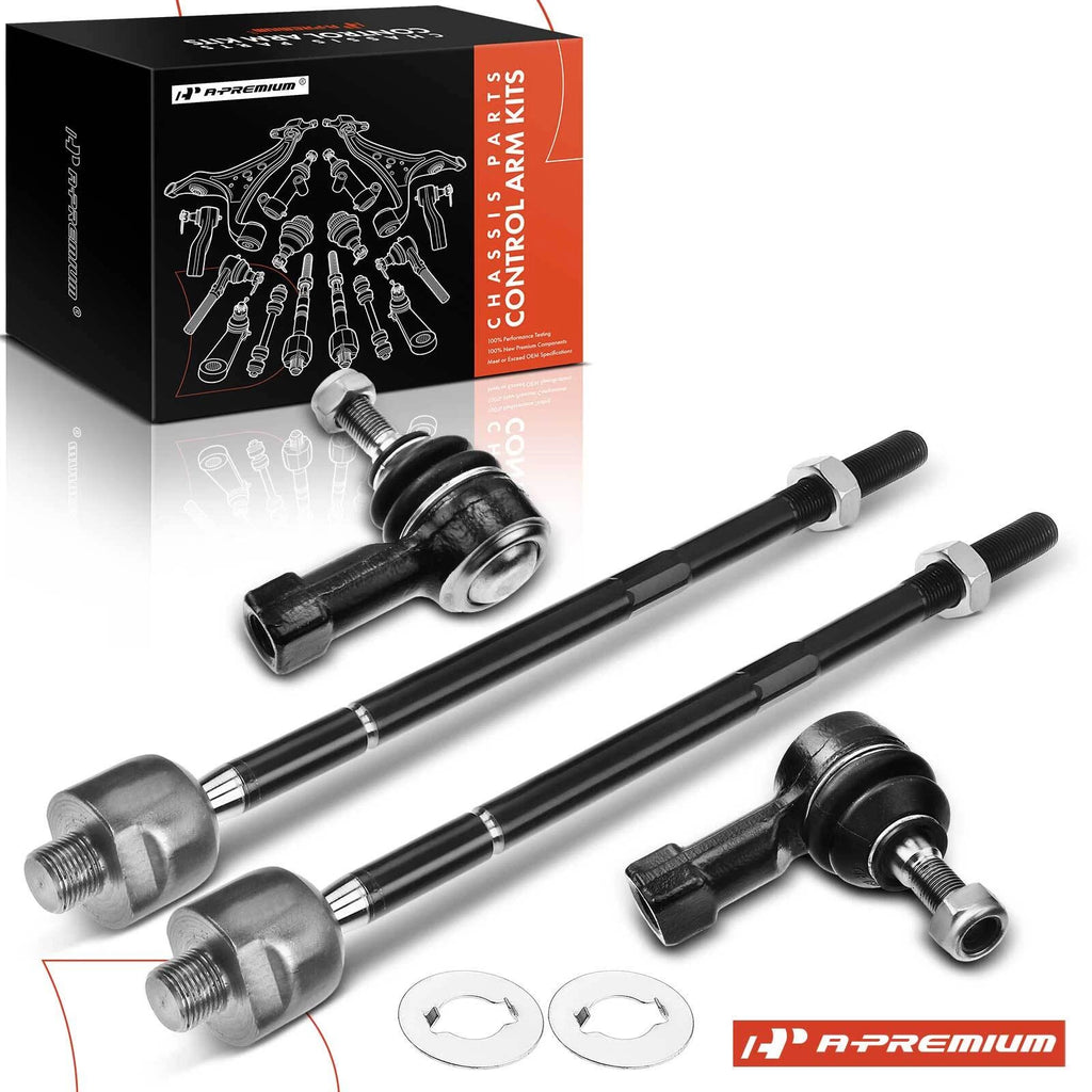 Set of 4 Inner & Outer Tie Rods for Chevrolet Sonic (2012–2019)