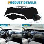 Dash Mat Cover for Honda Civic (2012-2015) Black Dashboard