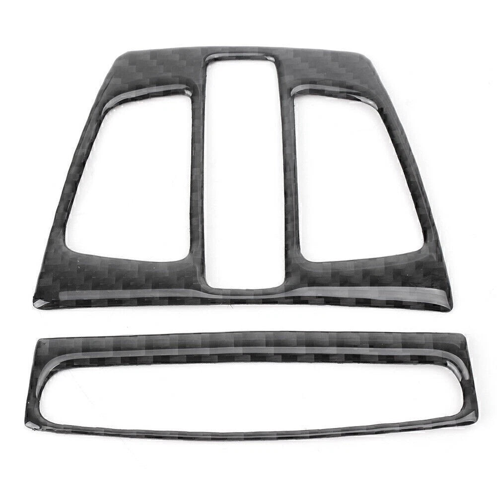 2X Carbon Fiber Reading Light Cover Trim for BMW X1 X5 X6 F20 F30 F32 F34