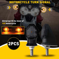 2X Amber Smoke Mini Motorcycle Turn Signal Indicator LED Light for Honda