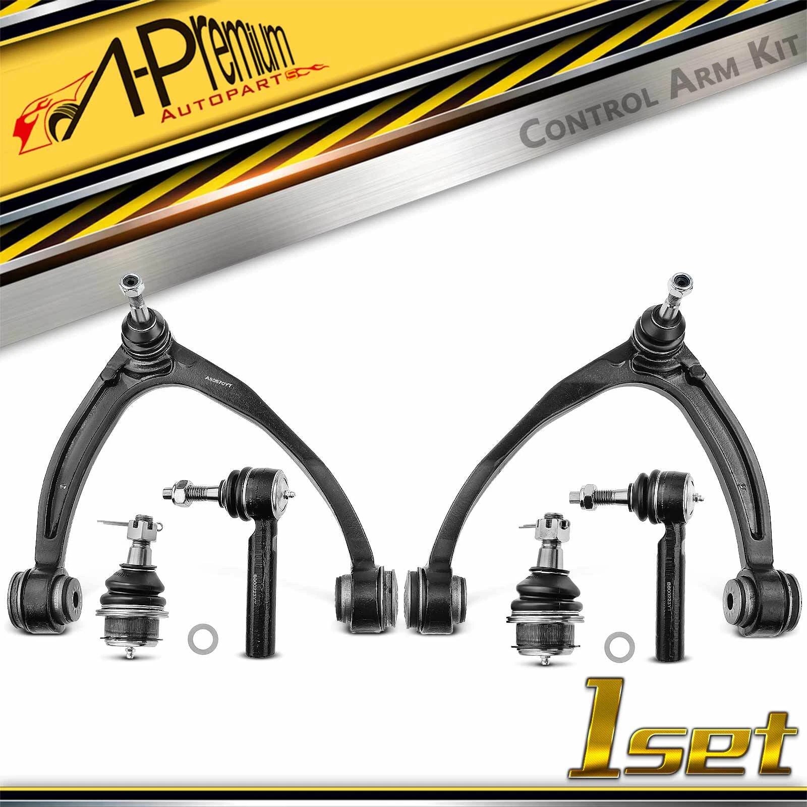6x Front Control Arm Tie Rod End for Chevy Silverado 1500 (2007–2013)
