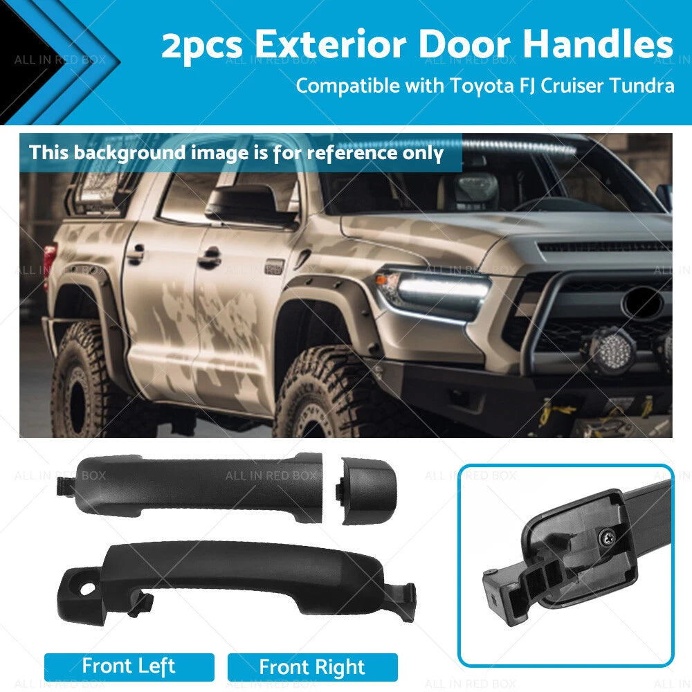 2X Black Exterior Door Handle for Toyota FJ Cruiser (2007–2014) 69210-0C010