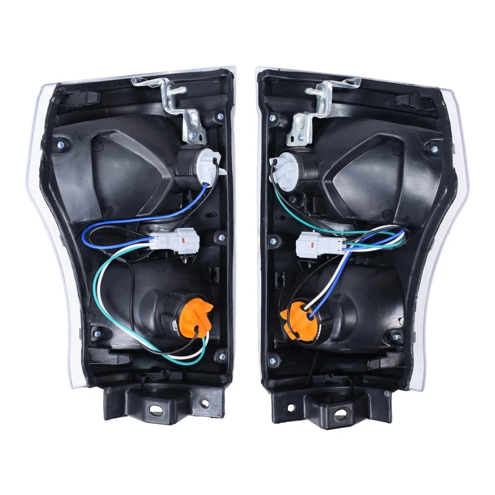 Set of 4 Headlights + Corner Lights for Isuzu NQR, GMC W-4500 (2004–2007)
