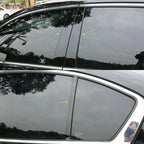 Set of 6 Black Pillar Posts for Toyota Corolla (2014–2018)