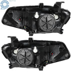 Halogen Headlights for Chevy Malibu (2016–2018) Black Housing Clear Lens