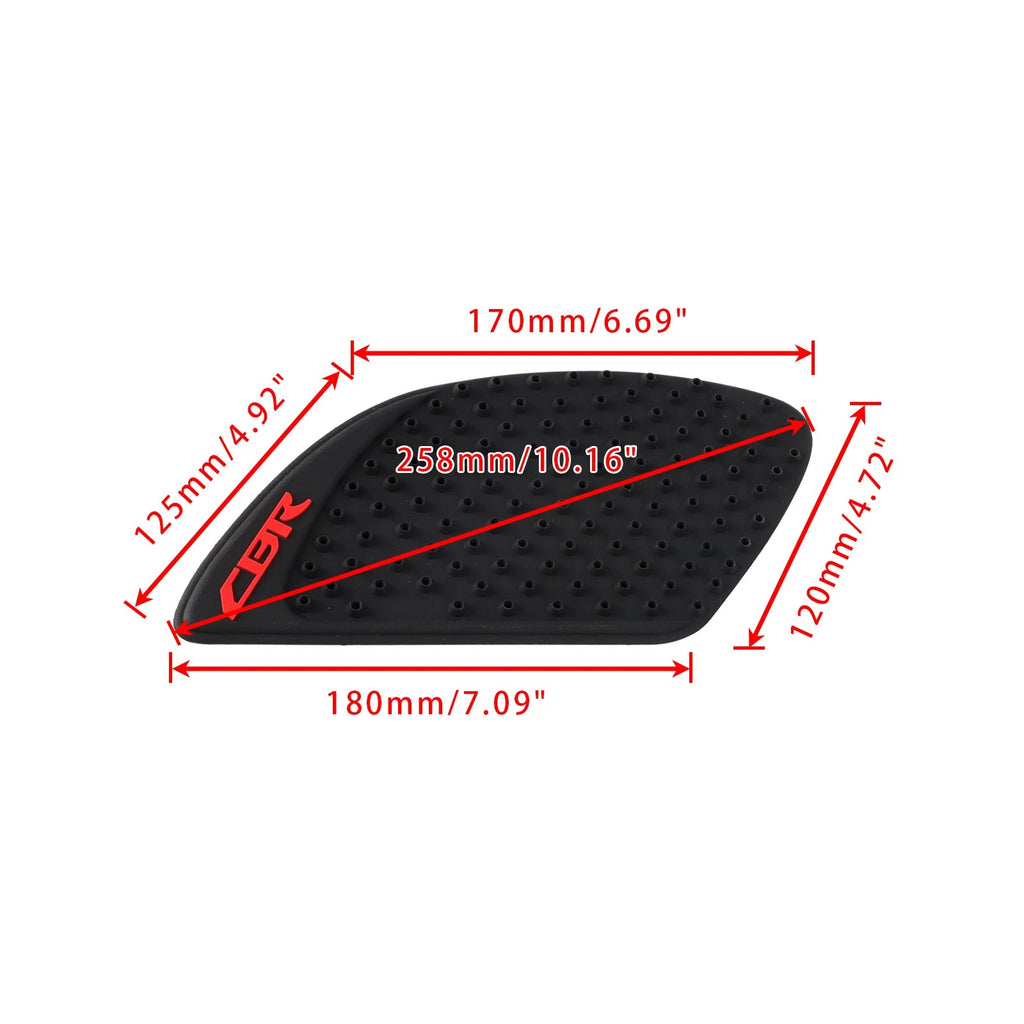 Rubber Fuel Tank Knee Pads Grips for Honda CBR1100XX Blackbird CBR500R