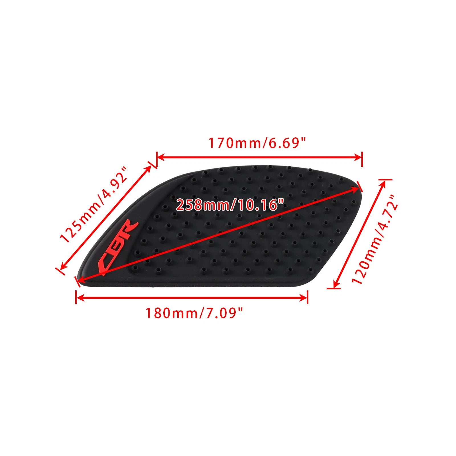 Rubber Fuel Tank Knee Pads Grips for Honda CBR1100XX Blackbird CBR500R