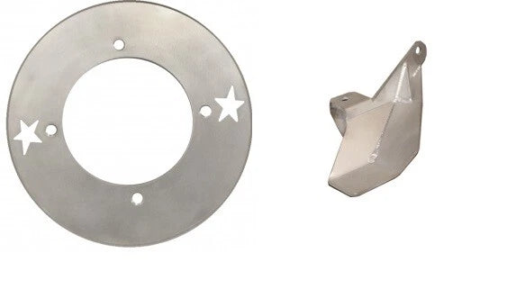 LonestarLSR Stainless Rotor + Sprocket Guard for Suzuki LTR450 (2006–2009)