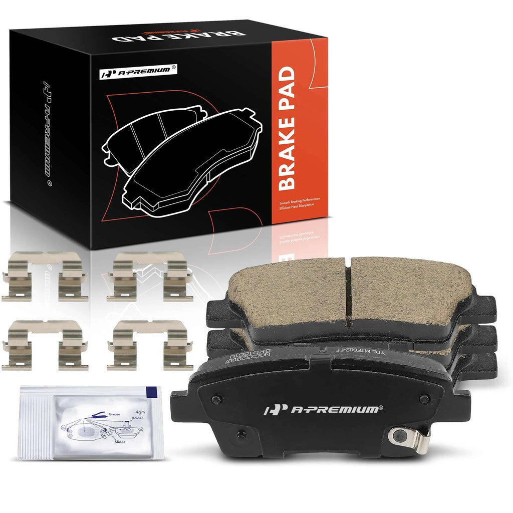 Set of 4 Rear Ceramic Brake Pads for Hyundai Genesis (2010–2016) Kia K900 (2017)