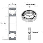 Deep Groove Ball Bearing 45x75x16mm for Scooter Skateboard (6009)