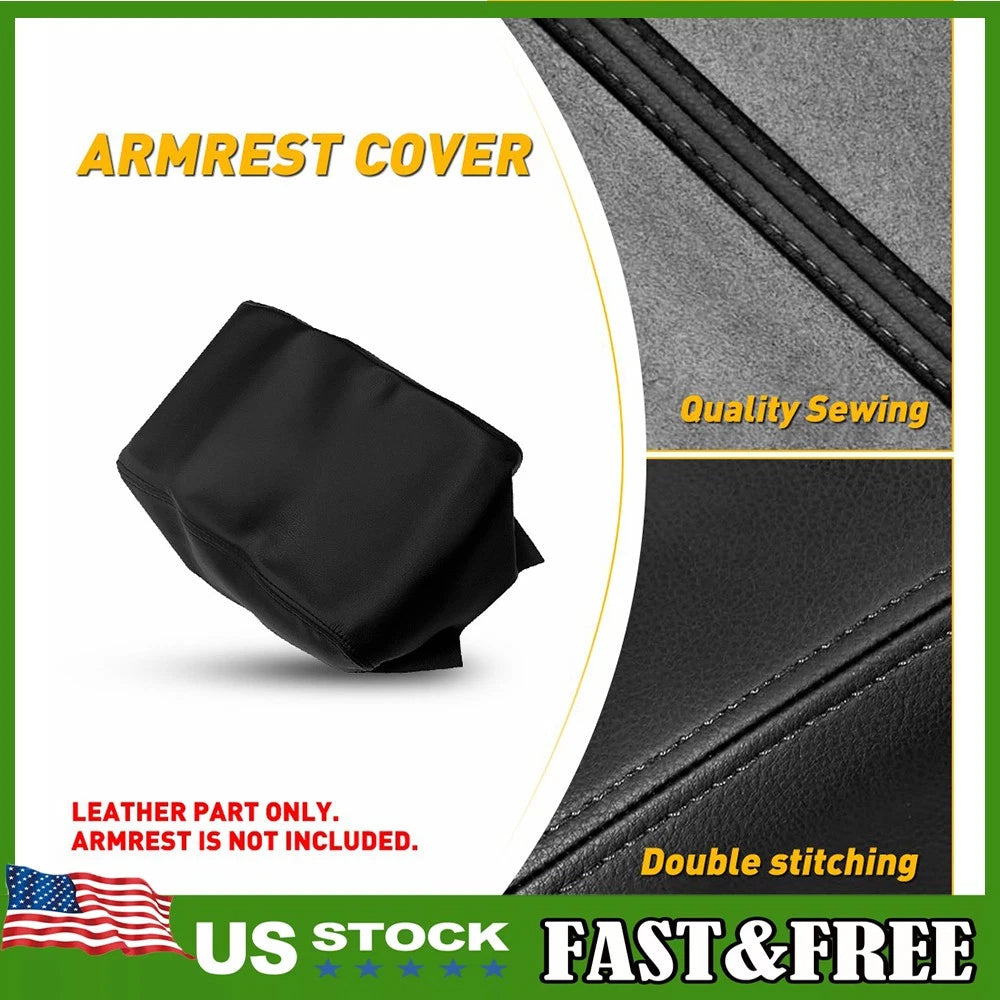 Center Console Lid Armrest Leather Cover for Toyota 4Runner (2010–2023)
