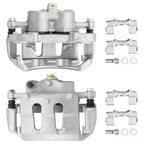 2X Front Disc Brake Calipers w/ Bracket for Nissan Pickup (1995–1997)