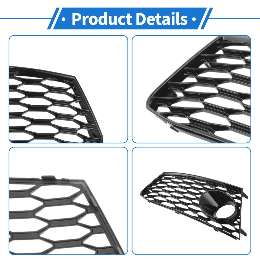1 Pair Fog Light Grills for Audi RS7 (2014–2018) No. 4G8807681G