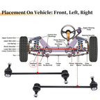 2X Front Stabilizer Sway Bar Link for Chevrolet Aveo/Aveo5 (2004–2011)