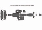 Complete Set of 2 Mats for Yamaha 242 (2015–2020) 3M Dark Gray