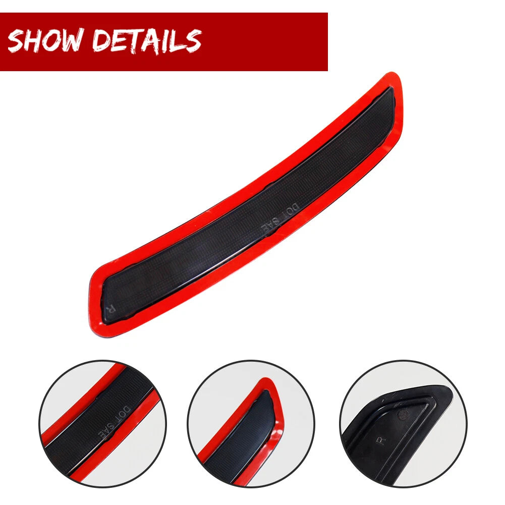 2X Smoked Lens Front Fender Side Marker Reflectors for Toyota GR Supra (2020–2022)