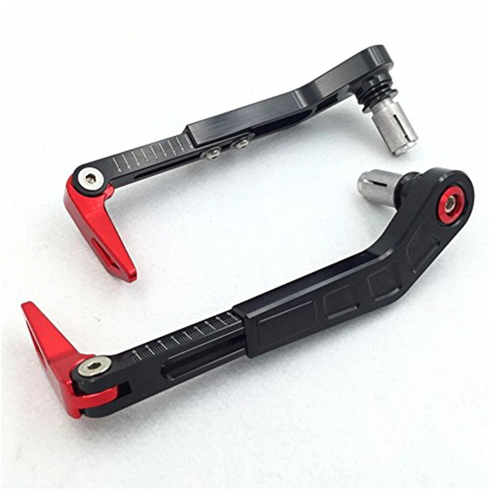 Adjustable Brake Clutch Lever Protector for Motorcycle (7/8" 22mm) Red