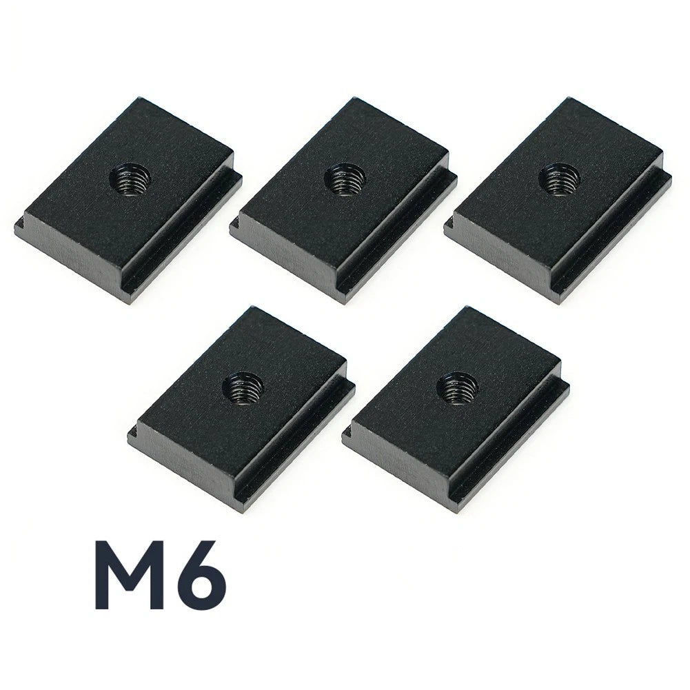 5pcs T Track Slider with M6 Threaded Aluminum Alloy for Woodworking Tool