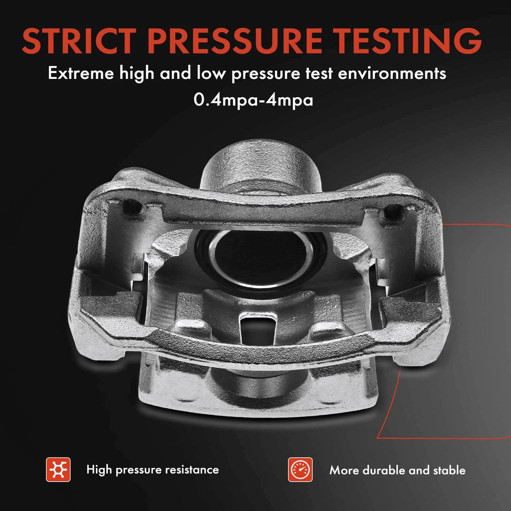Front Brake Caliper Pair with Bracket for Kia Forte Hyundai Veloster