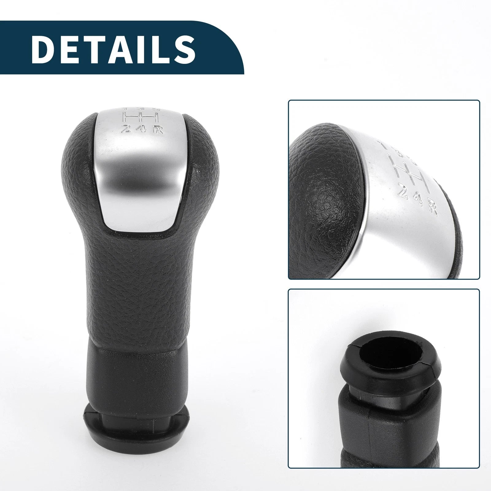 5 Speed Manual Gear Shifter Knob for Nissan X-Trail (2008–2013) Black Plastic