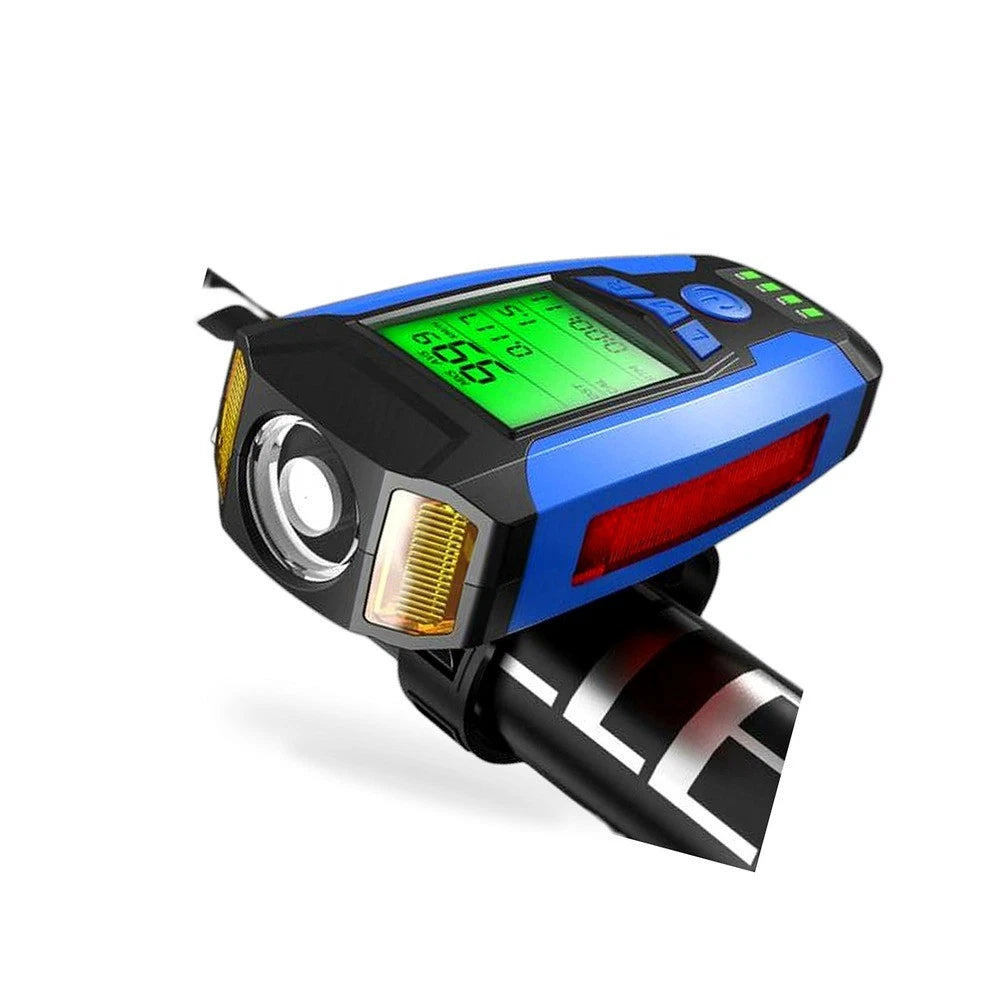 USB Rechargeable LED Bicycle Headlight with Horn for Universal Fit (2010–2023)