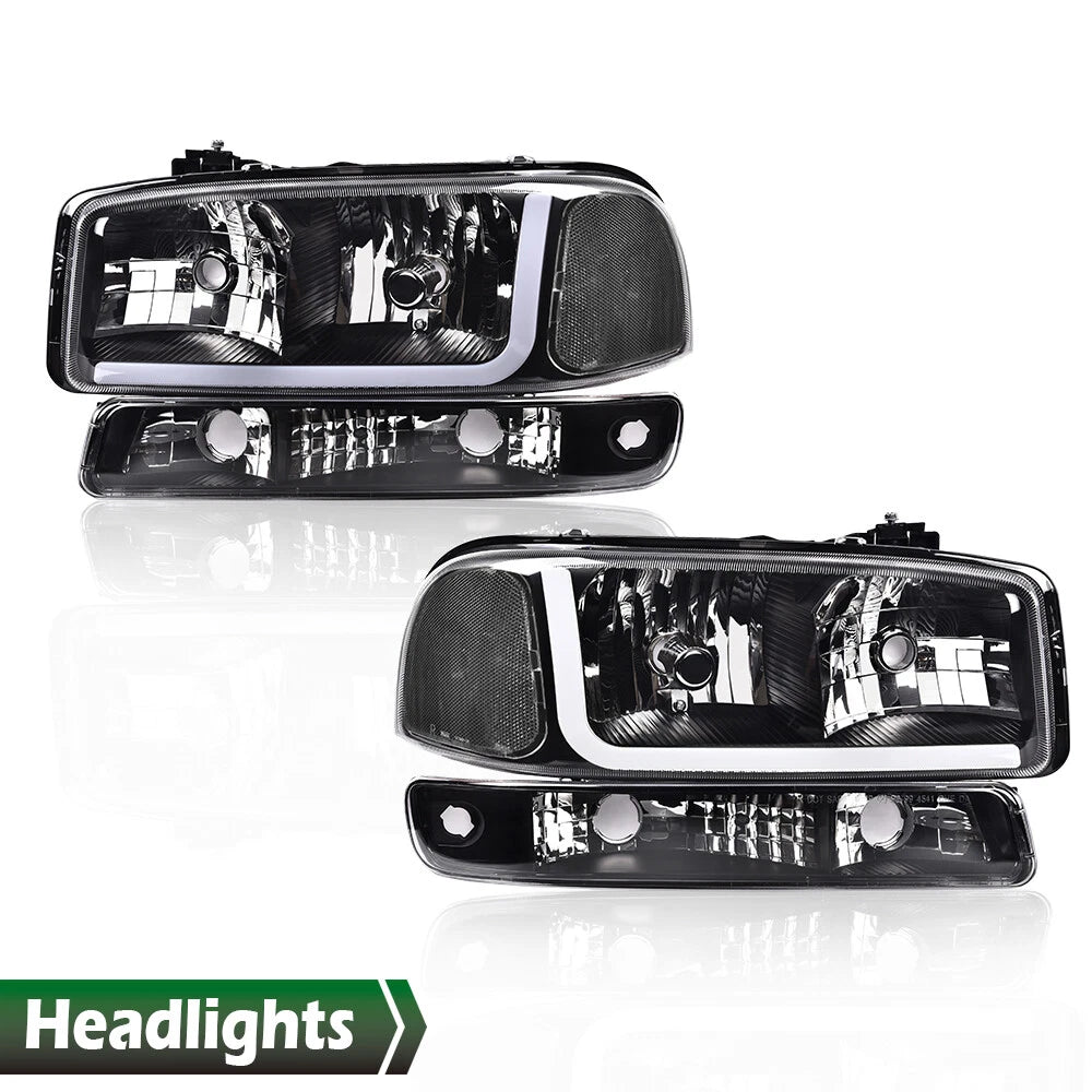 LED Headlights and Bumper Lamps for GMC Sierra/Yukon (1999–2007)