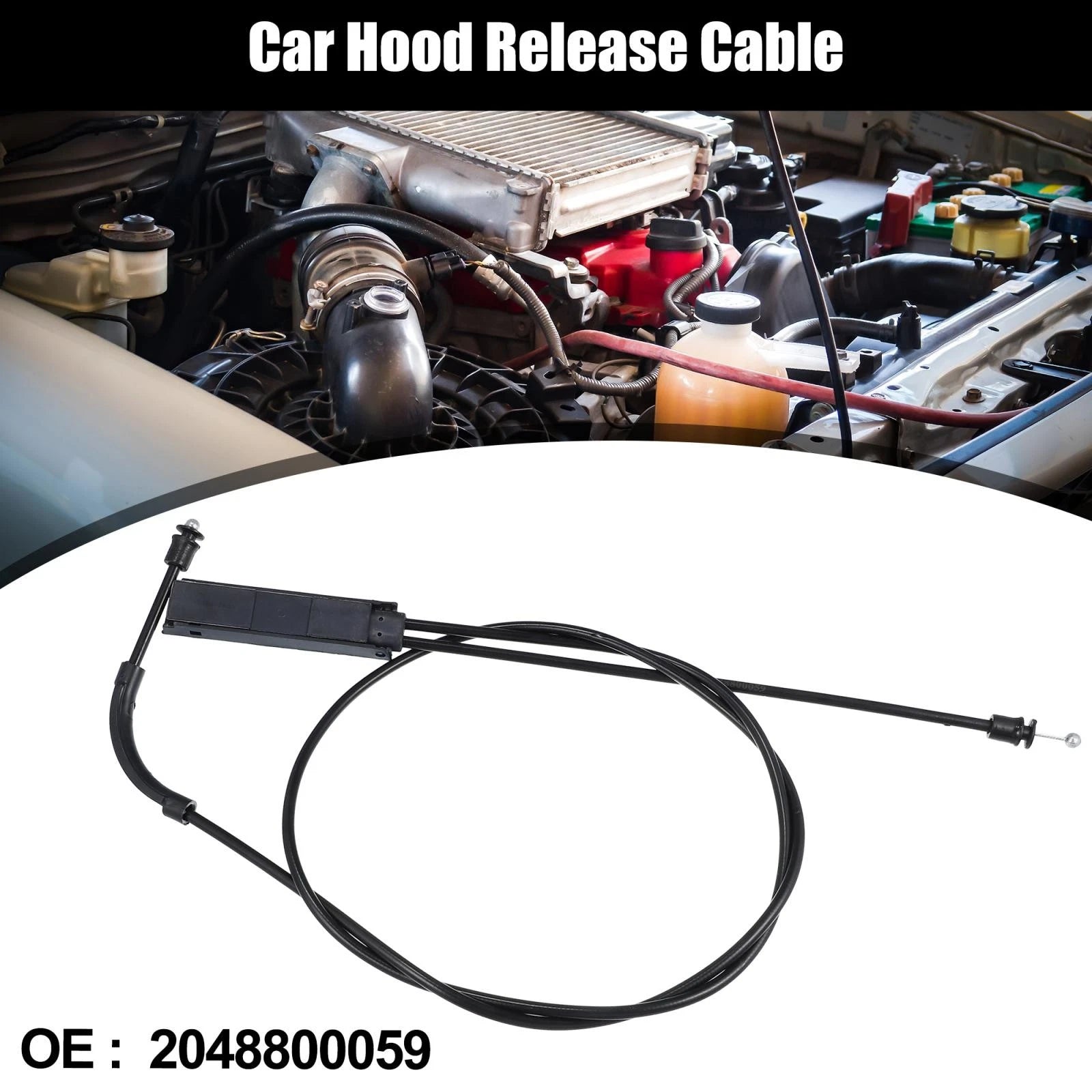 Hood Release Cable for Mercedes Benz C300 C63 C350e W205 (2015–2021)
