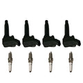 Set of 4 Ignition Coils & Iridium Spark Plugs for VW Jetta, Passat, Golf, Audi A3