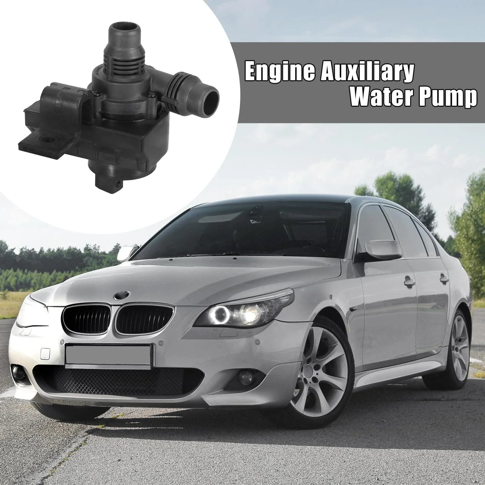 Engine Auxiliary Water Pump for BMW E39 530i 545i 645Ci 550i