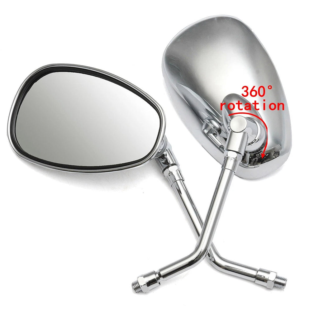 Chrome Rear View Side Mirrors 10MM for Honda Metropolitan 50 (2002–2009)