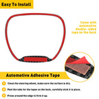 Carbon Fiber Steering Wheel Frame Trim Ring for Dodge Challenger Charger (2015–2023)