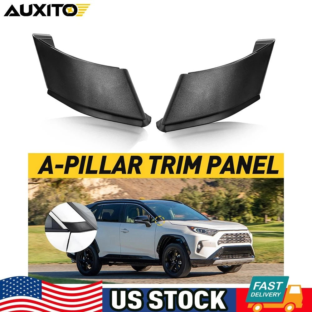 2X A-Pillar Trim Panel Cover for Toyota RAV4 (2019–2023)